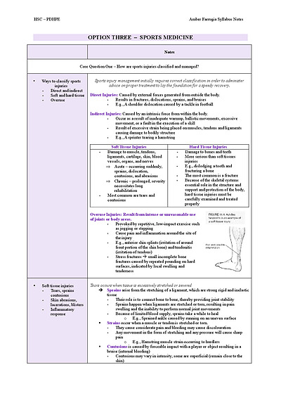 Cover page of PDHPE COMPLETE NOTES - BAND 6 HSC