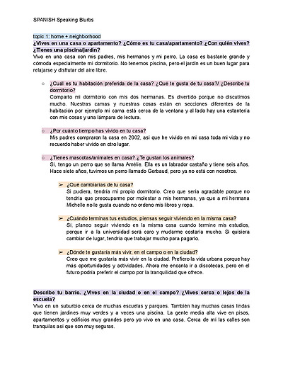 Cover page of STATE RANKED Spanish Beginners Speaking Blurbs for Year 11-12