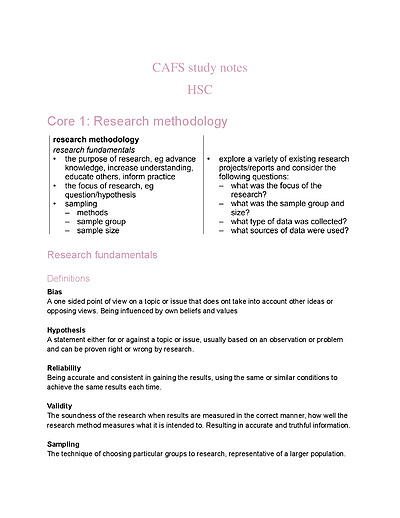 Cover page of Community and Family Studies 2024 (Whole Syllabus)