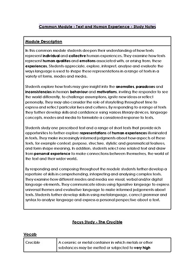 Cover page of English Standard - Common Module, Module A and Module B