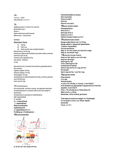 Cover page of Forces and motion VCE unit 1