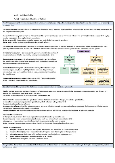 Cover page of QCE Psychology Unit 3 Topic 1 syllabus objectives answered