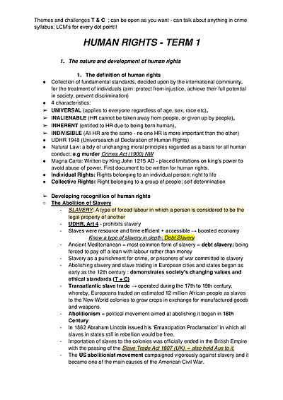Cover page of ⚖️ 📚 B6 98 | HSC HUMAN RIGHTS LEGAL NOTES 👩‍⚖️