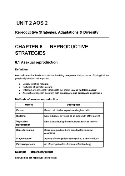 Cover page of Biology U2 Adaptations