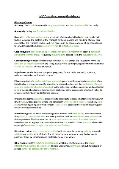 Cover page of CAFS: Research methodologies