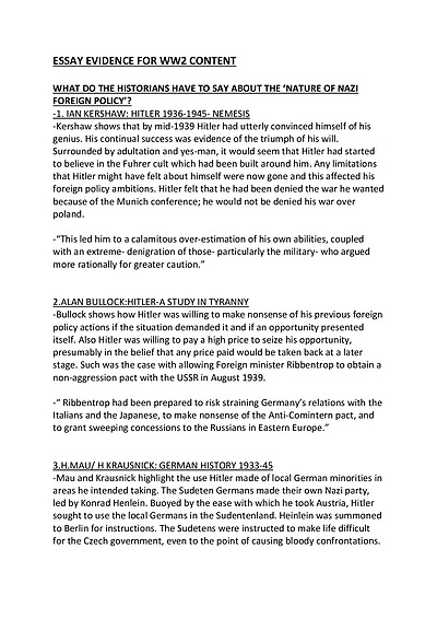 Cover page of Essay evidence for the Peace and conflict essay in section 3