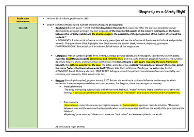Cover page of Rhapsody Analysis notes