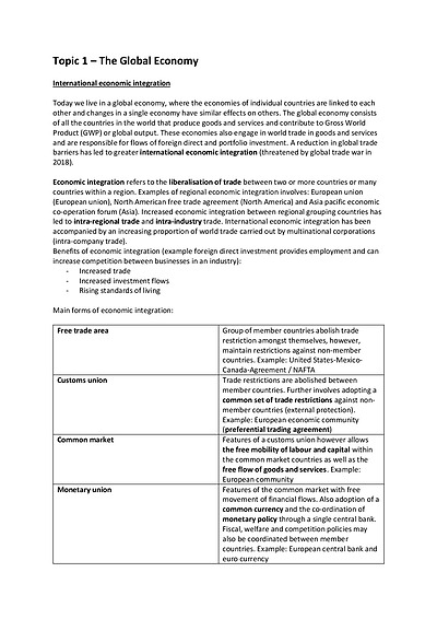 Cover page of HSC Economic Notes