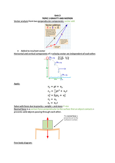 Cover page of Unit 3&4 Detailed Physics Syllabus Notes