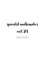 Cover page of VCE SPECIALIST MATHEMATICS UNITS 3/4 - Bound Reference [97.90 ATAR]