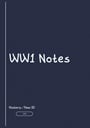 Cover page of WW1 - History