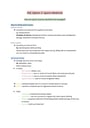 Cover page of PDHPE sports medicine notes - first in class