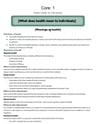 Cover page of Core 1: better health for individuals - summarised prelim study notes 
