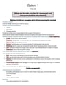 Cover page of Option 1: First Aid - summarised prelim study notes 