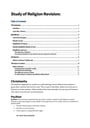 Cover page of SOR exam notes