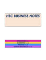 Cover page of (96) HSC BUSINESS NOTES