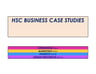 Cover page of (96) HSC BUSINESS CASE STUDY - APPLE