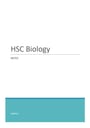Cover page of HSC Biology Notes