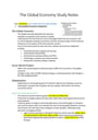 Cover page of HIGH BAND 6 // TOPIC 1 STUDY NOTES: THE GLOBAL ECONOMY