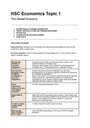 Cover page of HSC Economics Notes - Topic 1