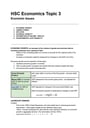 Cover page of HSC Economics Topic 3 - Economic Issues
