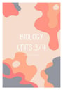 Cover page of VCE Biology notes