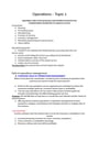 Cover page of Operations - Business Band 6 Year 12 HSC full syllabus notes