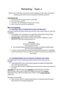 Cover page of Marketing - Business Band 6 Year 12 HSC full syllabus notes