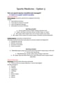 Cover page of Sports Medicine - PDH Year 12 Full Syllabus Notes