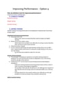 Cover page of Improving Performance - PDH Year 12 Full Syllabus Notes