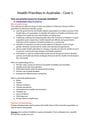 Cover page of Health Priorities in Australia - PDH Year 12 Full Syllabus Notes