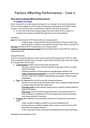 Cover page of Factors Affecting Performance - PDH Year 12 Full Syllabus Notes
