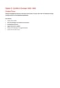 Cover page of EUROPE IN CONFLICT WW2 SYLLABUS NOTES