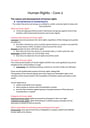 Cover page of Human Rights - Legal Band 6 Year 12 HSC full syllabus notes