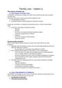 Cover page of Family Law - Legal Band 6 Year 12 HSC syllabus notes