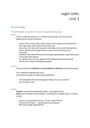 Cover page of VCE Legal Studies UNIT 3/4 Notes 
