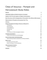 Cover page of Cities of Vesuvius – Pompeii and Herculaneum Study Notes