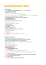 Cover page of VCE English - Argument Analysis Notes & Tips - 40+ study score