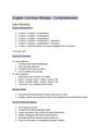 Cover page of Common Module Comprehension Readings Notes
