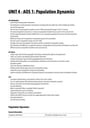 Cover page of VCE Geography - Unit 4 Population Dynamics - 40+ study score