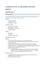 Cover page of COMPLETE YEAR 11 MODERN HISTORY NOTES