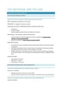 Cover page of The individual and the law notes