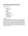 Cover page of Common module Crucible essay and quotes