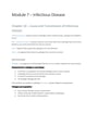 Cover page of Band 6 Biology Notes - Module 7 - Infectious Disease