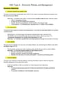 Cover page of Economics: HSC Topic 4 - Economic Policies and Management