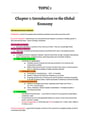 Cover page of Topic 1: The Global Economy - Comprehensive Band 6 Notes