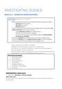 Cover page of Year 12 HSC Investigating Science Notes