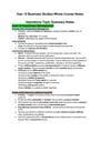Cover page of Year 12 Business Studies Whole Course Notes (All 4 Topics) Bundle