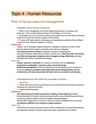 Cover page of Business Studies - Human Resources Case Study Notes/Topic Summary Detailed (QANTAS)