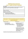 Cover page of Band 6 PDHPE Core 1 - Health Priorities in Australia notes 
